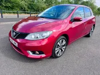 Used Nissan Pulsar N-TEC 110 HP (80 kW) 2015 Red Hatchback