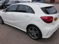 Used Mercedes A180 AMG line 109 HP (80 kW) 2017 White Hatchback