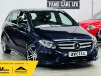 Used Mercedes B180 Executive 109 HP (80 kW) 2018 Blue Hatchback