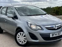 Used Vauxhall Corsa Design Edition 101 HP (74 kW) 2014 Silver Hatchback