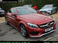 Used Mercedes C250 AMG line 204 HP (150 kW) 2017 Red Coupe