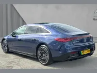 Used Mercedes EQS450+ AMG Line Premium Plus 244 kW (333 HP) 2023 Sodalite blue Sedan