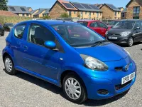 Used Toyota Aygo 67 HP (49 kW) 2009 Blue Hatchback