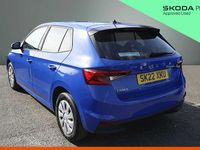 Begagnad Skoda Fabia 64 HK (47 kW) 2022 Blå Halvkombi