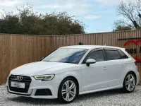 Used Audi A3 Sportback S-Line 150 HP (110 kW) 2017 White Hatchback