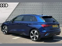Used Audi A3 Black Edition 150 HP (110 kW) 2025 Blue Hatchback