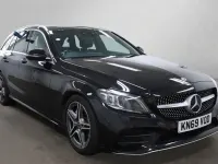 Used Mercedes C220 AMG line 194 HP (142 kW) 2020 Black Estate