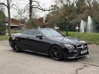 Used Mercedes E220 AMG line 2018 Black Cabriolet