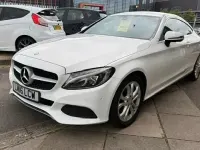 Used Mercedes C220 170 HP (125 kW) 2016 Polar white Coupe