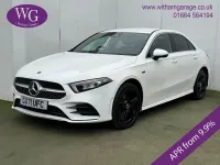 Used Mercedes A250 AMG line 2021 White Sedan
