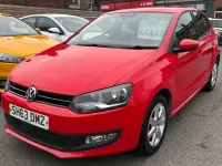 Begagnad VW Polo Edition 2013 Röd Halvkombi