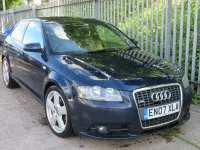 Used Audi A3 S-Line 160 HP (117 kW) 2007 Blue Hatchback