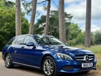 Used Mercedes C220 170 HP (125 kW) 2015 Blue Estate