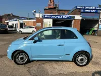 Used Fiat 500 Lounge 69 HP (50 kW) 2013 Blue Hatchback