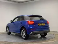 Used Audi Q2 S-Line 150 HP (110 kW) 2019 Ara blue, crystal effect SUV