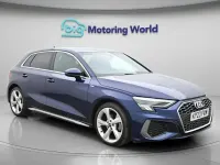 Begagnad Audi A3 Sportback S-Line 150 HK (110 kW) 2023 Blå Halvkombi