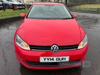 Used VW Golf VII SE 105 HP (77 kW) 2014 Red Hatchback