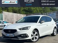 Used Seat Leon FR 130 HP (95 kW) 2021 White Hatchback