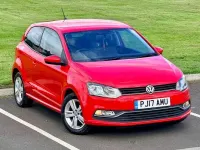 Used VW Polo Match 60 HP (44 kW) 2016 Red Hatchback
