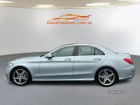 Used Mercedes C220 AMG Line Premium 170 HP (125 kW) 2014 Silver Sedan