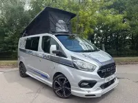 Begagnad Ford Transit Custom Limited 130 HK (95 kW) 2019 Silver Minibuss