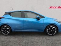 Used Nissan Micra Acenta 91 HP (66 kW) 2021 Blue Hatchback