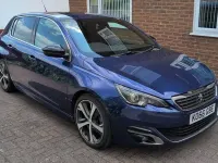 Used Peugeot 308 GT-line 130 HP (95 kW) 2017 Blue Hatchback