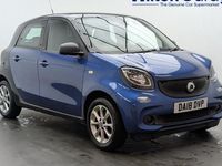 Used Smart ForFour Passion 71 HP (52 kW) 2018 Black Hatchback