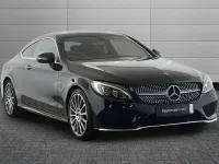 Used Mercedes C220 AMG Line Premium 170 HP (125 kW) 2018 Obsidian black Coupe