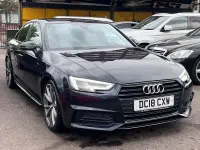 Used Audi A4 Black Edition 150 HP (110 kW) 2018 Blue Sedan