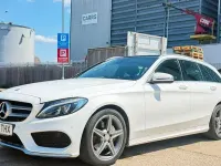 Used Mercedes C200 AMG line 184 HP (135 kW) 2015 White Estate