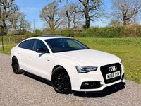 Used Audi A5 Sportback Black Edition 190 HP (139 kW) 2015 White Hatchback