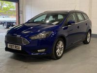 Used Ford Focus Zetec 100 HP (73 kW) 2017 Blue Estate