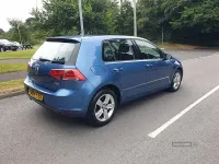Used VW Golf VII SE 105 HP (77 kW) 2014 Blue Hatchback