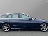 Używany Mercedes C220 AMG line 170 KM (125 kW) 2018 Niebieski Kombi