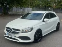 Used Mercedes A220 AMG line 177 HP (130 kW) 2017 White Hatchback