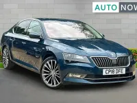 Used Skoda Superb 276 HP (202 kW) 2018 Blue Hatchback