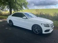 Used Mercedes C220 AMG line 2014 White Sedan