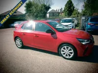 Used Vauxhall Corsa Design Edition 75 HP (55 kW) 2023 Red Hatchback