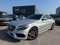 Used Mercedes C220 AMG line 170 HP (125 kW) 2017 Silver Sedan