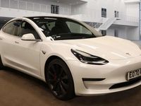 Used Tesla Model 3 Performance 461 kW (627 HP) 2020 White Sedan