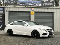 Used Mercedes E220 AMG line 2015 White Coupe