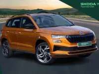 Used Skoda Karoq SportLine 150 HP (110 kW) 2024 Phoenix orange metallic SUV