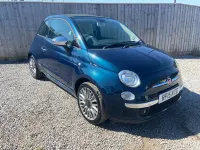 Used Fiat 500C Lounge 85 HP (62 kW) 2015 Blue Cabriolet