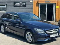 Used Mercedes C220 Executive 2017 Blue Estate