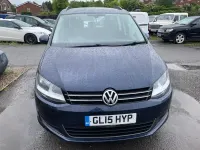 Used VW Sharan SE 140 HP (102 kW) 2015 Blue MPV