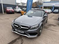Used Mercedes C220 AMG line 170 HP (125 kW) 2016 Grey Cabriolet