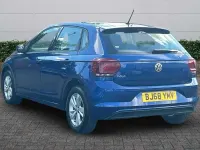 Used VW Polo SE 95 HP (69 kW) 2018 Blue Hatchback