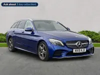 Used Mercedes C200 AMG Line Premium Plus 2019 Blue Estate
