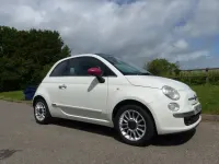 Used Fiat 500 Lounge 69 HP (50 kW) 2012 White Cabriolet